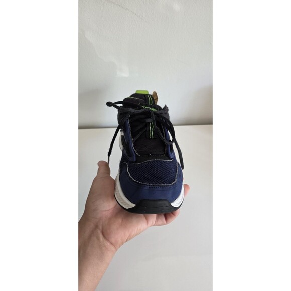 Skechers SN 404031L Blue Black Green Running Shoes Size 4 Pre-Owned - Picture 8 of 16